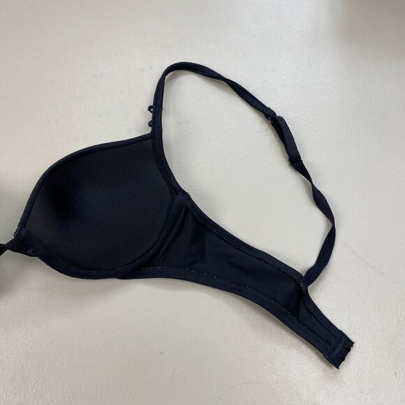 Vintage Wonderbra Bra 34B Black Padded Pushup Underwire Add a Cup 90s Y2K 7668 - Picture 7 of 11